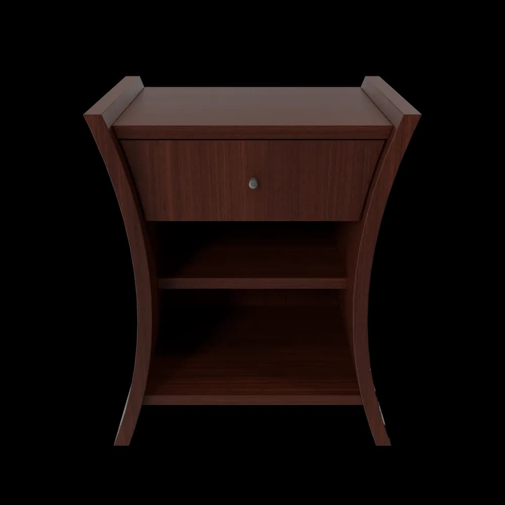 Bedside Table, Cherry Finish