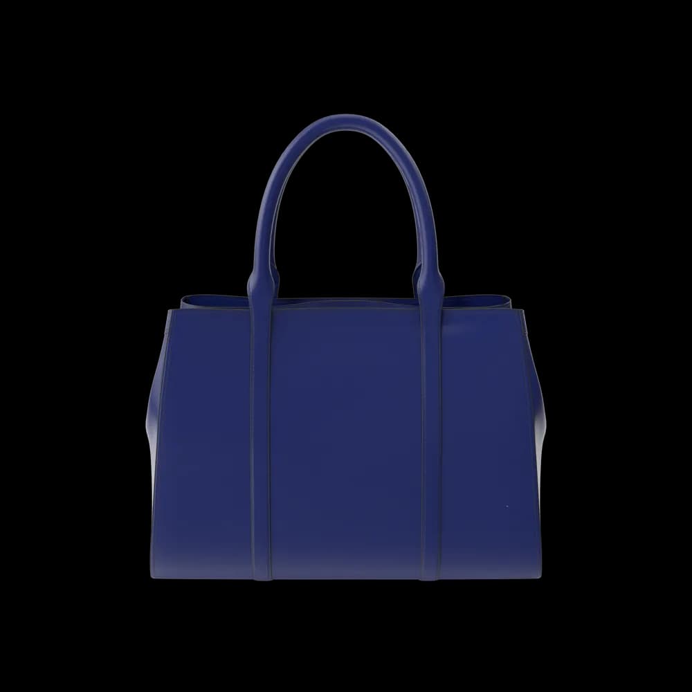Structured Handbag, Blue